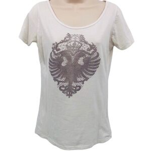 EDUN Women’s‎ off white T-shirt with graphic size M